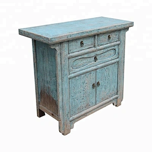 chinese antique reproduction distressed oriental buffet living room furniture