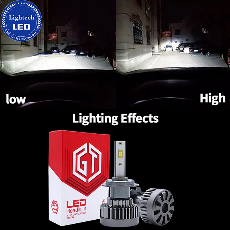 GT3A New Design 30w Led Headlight H4 H13 9004 9007 H1 H3 H7 H8 H9 H11 9005 9006 Automotive Headlight Power Led Chip