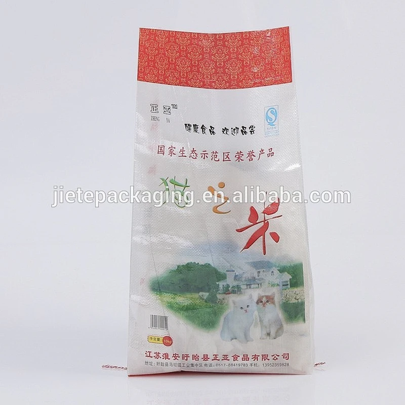 high quality customized printing plastic pp woven bag for rice, feed, fertilizer packaging 25kg 10kg 5kg