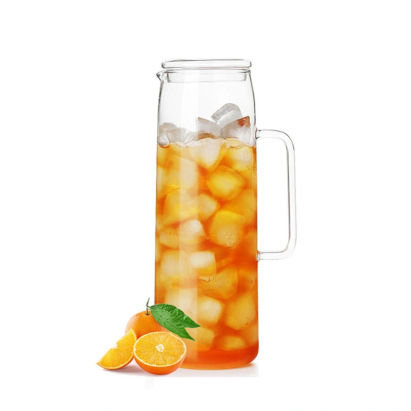 Thicken quality heating resistant glass pot cold water kettle 1200ml for camping