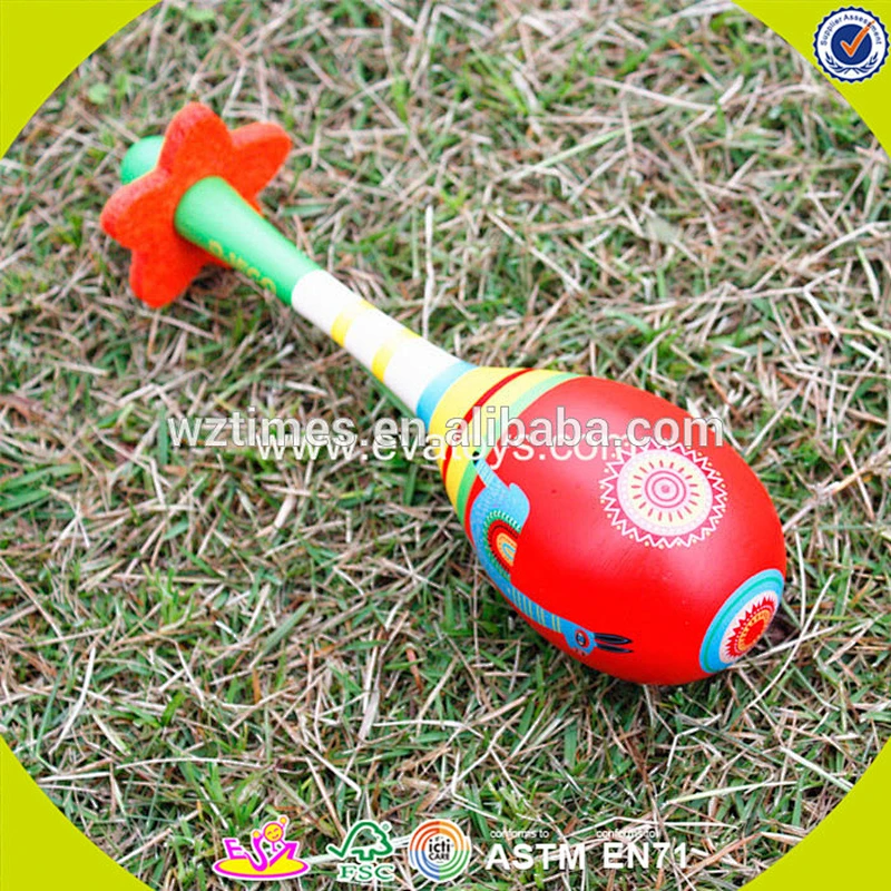 2018 cheap wooden baby rattle hottest wooden baby rattle W08K023