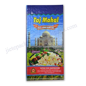 Customized laminated plastic pp woven Thailand rice bag 25kg