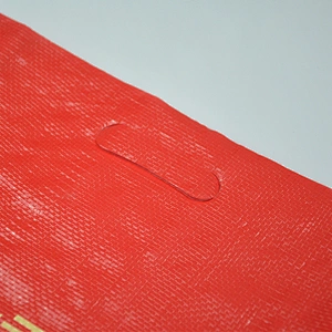 Red transparent woven polypropylene laminated empty 10kg rice bags