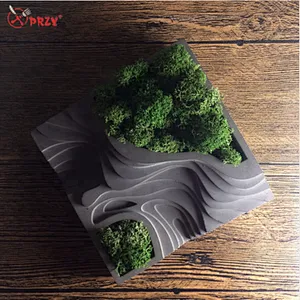 Original Cement terrace flower pot mold Aroma desk decoration mould Home Concrete planter molds
