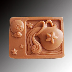 Handmade silicone Soap molds 12 zodiac constellation soap mold star sign clay Candle mould Concrete Molds