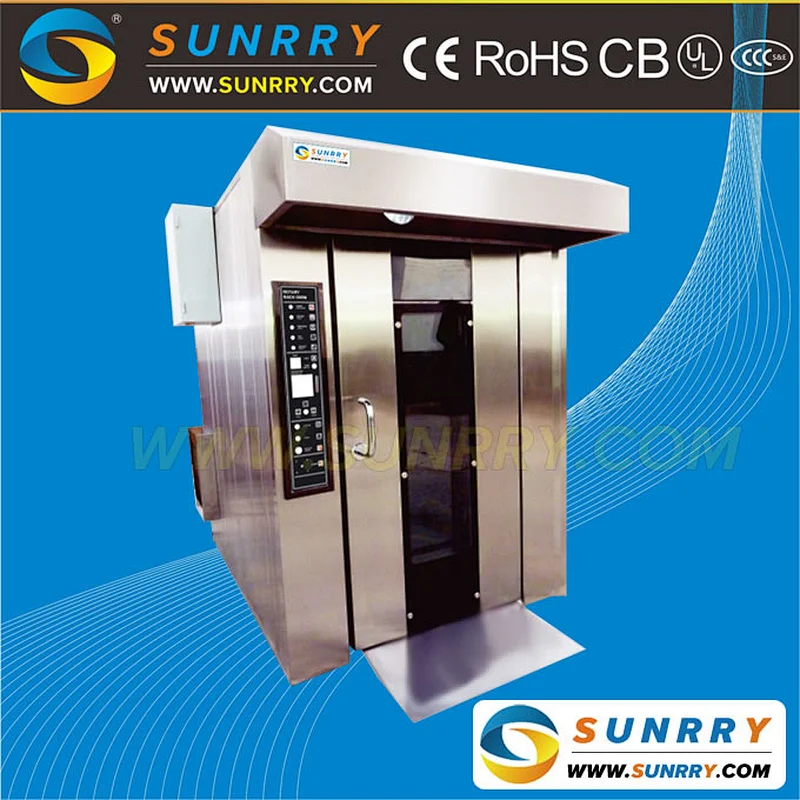 Hot sale diesel rotary baking oven with 64 trays