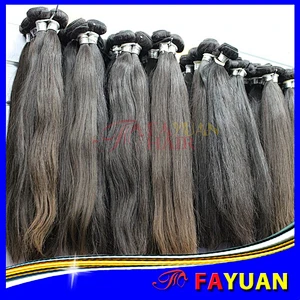 100% unprocessed single drawn raw virgin hair 7a human hair
