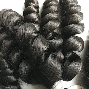 Newest fashion style 12 14 16 18 20 22 24 26 inch  unprocessed indian hair loose wave bundles