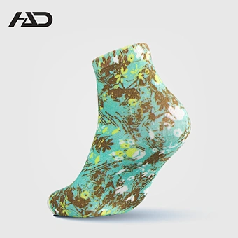 Colorful Small MOQ Custom Women Digital Print Short Ankle Socks