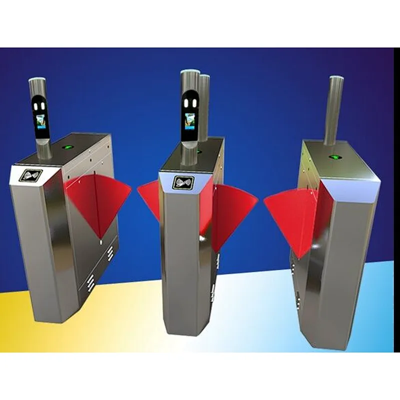 High Quality Turnstile Intelligent Pedestrian Security QR Code Flap Barrier for Metro Station