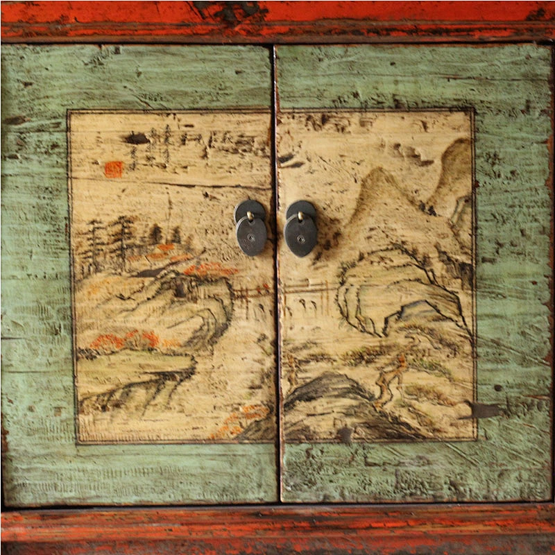 chinese antique oriental reproduction & recycled wood painted furniture