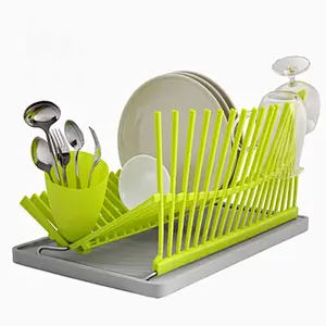 green fashion kitchen tool dish rack/dish drainer rack