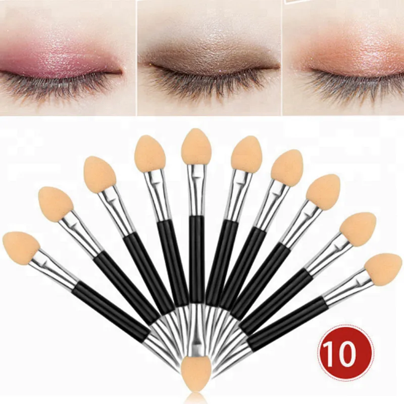 Double-end Eyeshadow Eyebrow Sponge Brush Applicator