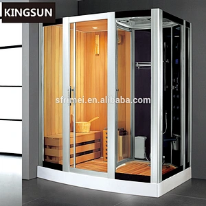 Complete steam sauna, hot 2 person wood sauna steam room with sauna bath device
