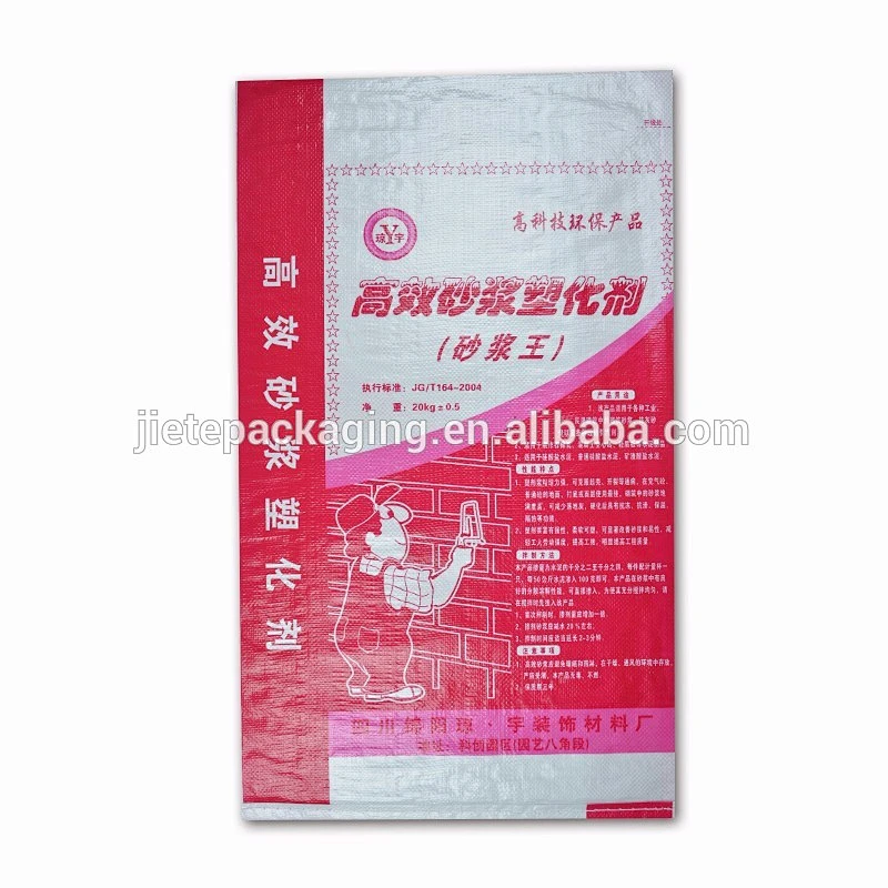 color printing pp woven bag packing mortar, cement, putty powder, tile adhesive