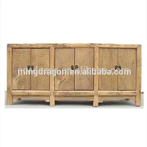 Chinese antique natural recycle wood bleached cabinet,Pine antique furniture