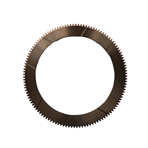 Friction disc transmission for wheel loader