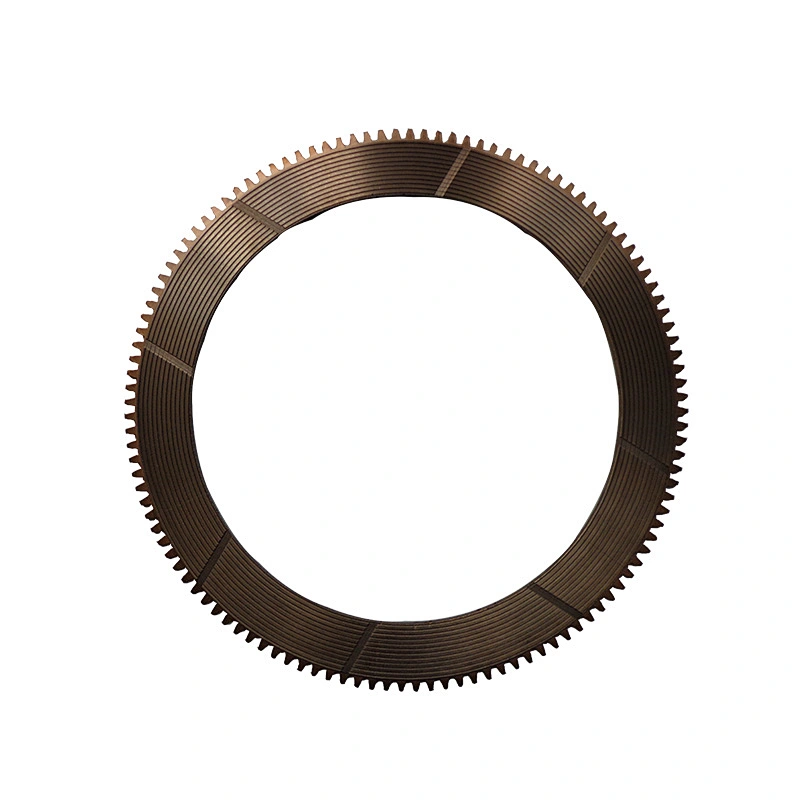 Friction disc transmission for wheel loader