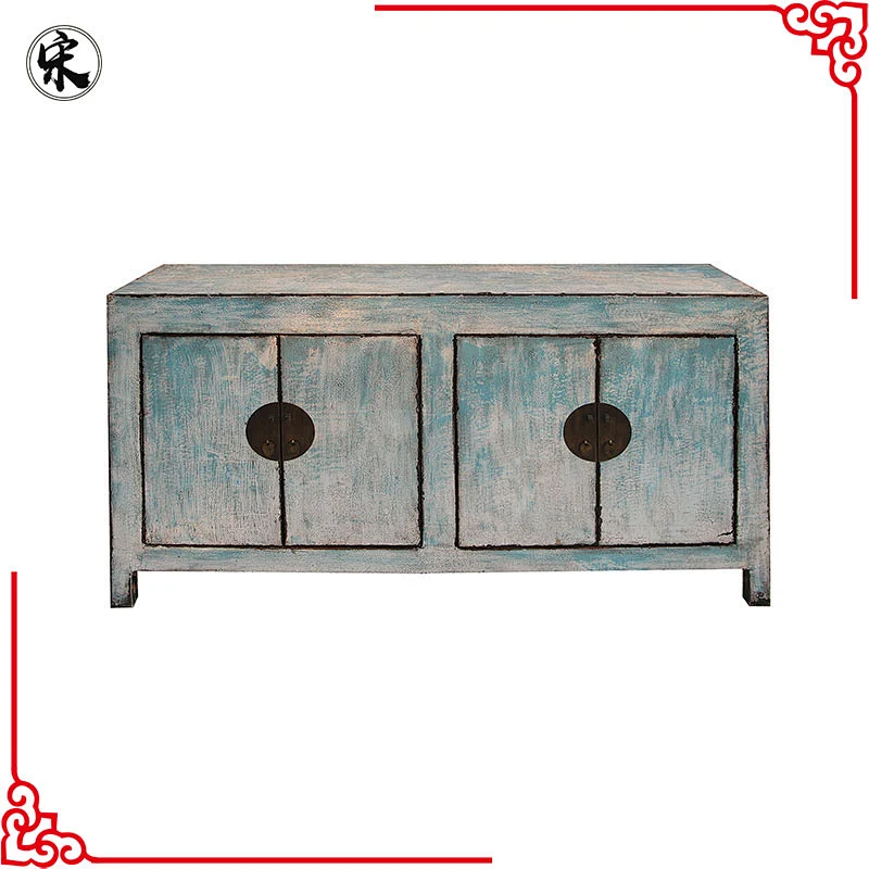 chinese antique reproduction solid wood pine lacquer oriental furniture