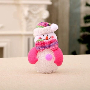 Free Sample Unique Christmas Decoration Gift Snowman Luminous EVA Small Night Light Christmas Tree Crafts Pendant