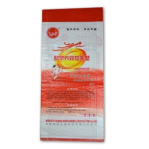 Red 40 kg poly seed, fertilizer pp woven bag for weave packaging wholesale