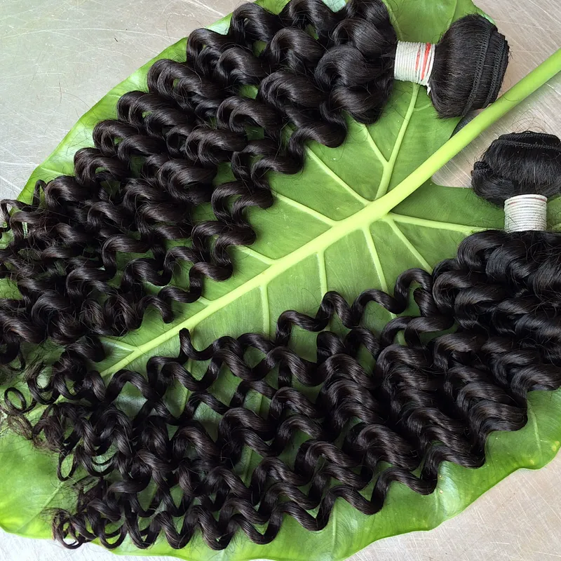 Hot sale deep curly remy hair 100 human hair cuticle aligned brazilian hair in mozambique