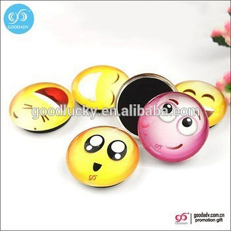 Hot selling Wonderful style Promotion gift 3d magnetic crystal glass fridge magnet