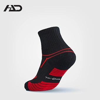 Cotton Jacquard Terry Running Walking Sport Ankle Short Terry Socks