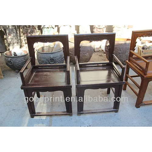 Chinese Antique Dining Chairs Carved Armchair