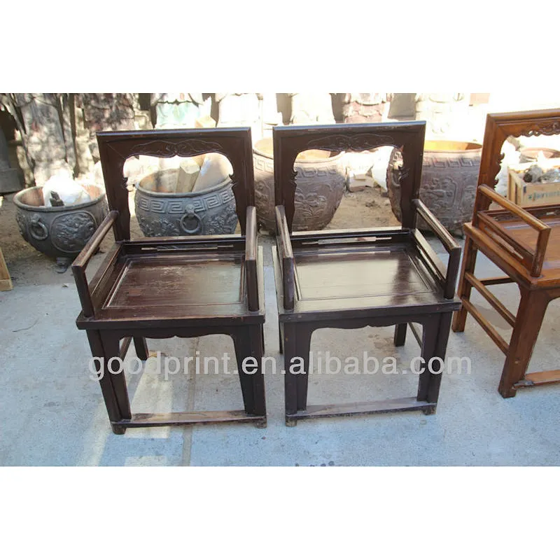 Chinese Antique Dining Chairs Carved Armchair
