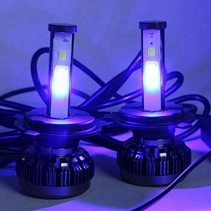 12v Bluetooth RGB Colors Strobe Fog Faros 60W 4000Lm H13 H7 H11 9005 9006 HB2 HB3 HB4 H1 H3 Auto LED RGB Headlight Bulbs H4