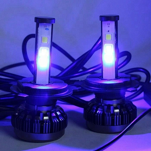 12v Bluetooth RGB Colors Strobe Fog Faros 60W 4000Lm H13 H7 H11 9005 9006 HB2 HB3 HB4 H1 H3 Auto LED RGB Headlight Bulbs H4