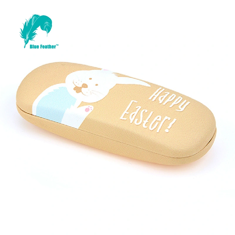 Cute Bunny Themed Hard Shell Eyeglass Case for Children