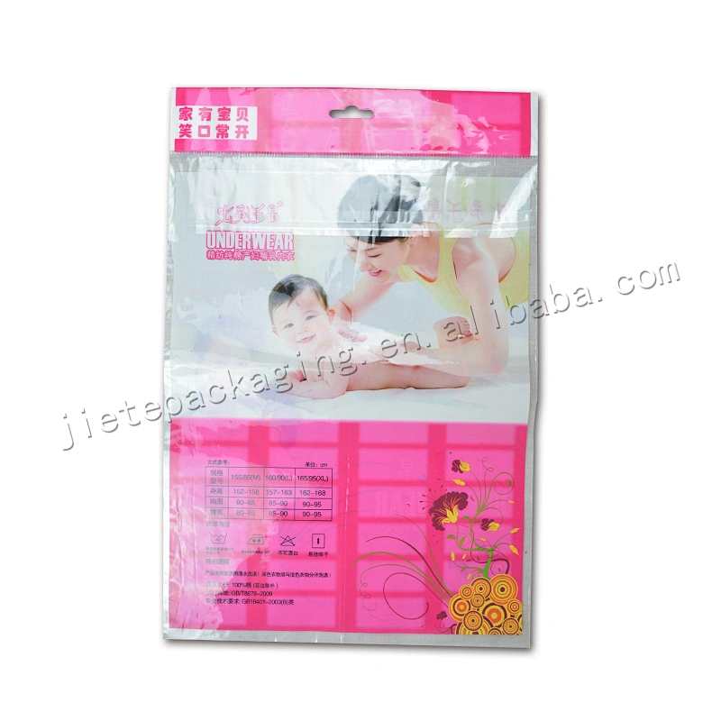 Transparent plastic clothes packaging bag with self-adhesive for toys, supermarkets, gifts