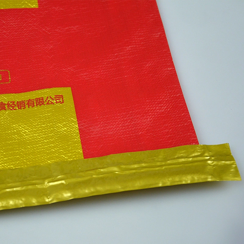 Wholesale agricultural use 10kg rice bag with patch handle