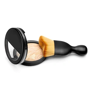 wholesale 2017 new curved face foundation high quality small profession cosmetic makeup brush