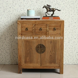solid wood reclaimed elm wood antique vintage cabinet furniture