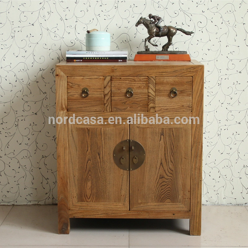 solid wood reclaimed elm wood antique vintage cabinet furniture