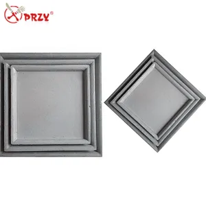 PRZY Cement life supplies decorations silicone mould Square Concrete case Tray Molds