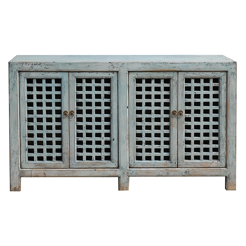 chinese antique reproduction reclaimed wood side cabinet buffet furniture