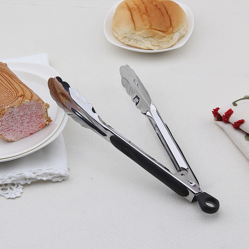 Newest Stainless Steel Pp Pasta Tong Food Tongs