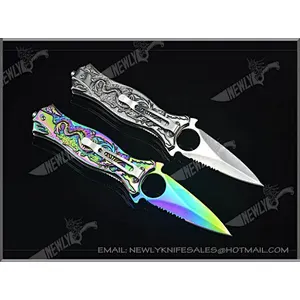 Multifunctional Rubber Handle Whole Steel Pocket Knife