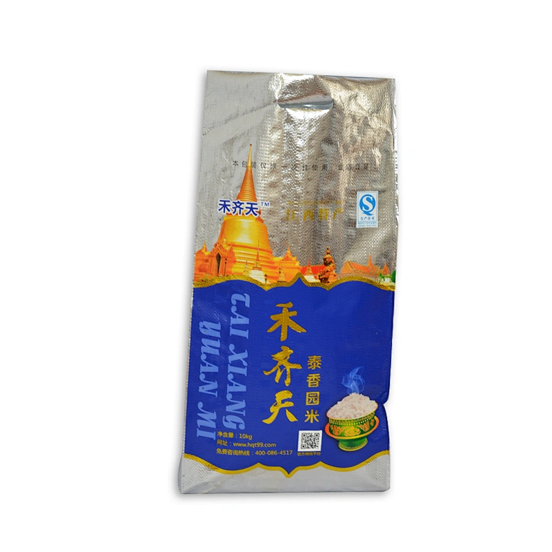 Professional manufacture high quality bopp woven Thai rice bag 10kg