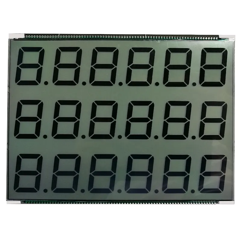 18 digit segment fuel dispenser lcd display