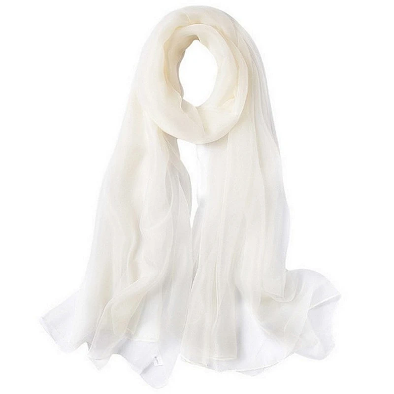 Hot Selling Custom Design white silk scarf for painting
