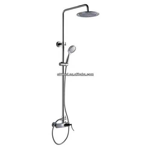 Wall Mounted Dual Handles Bathroom Shower Faucets Showerhead Set KL-8164