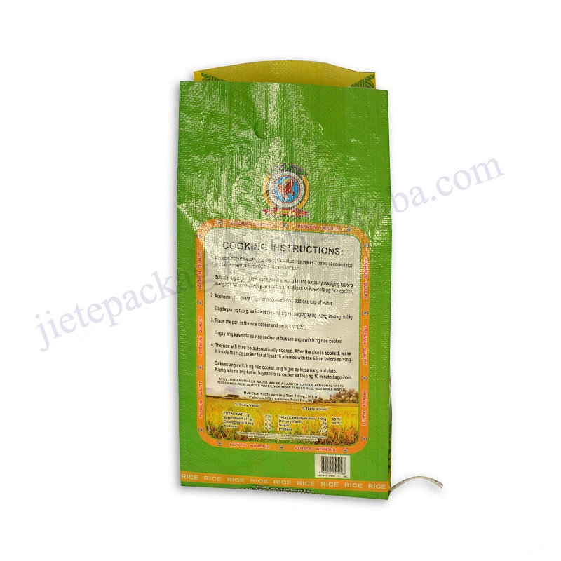 China supplier laminated woven polypropylene agricultural use 5kg rice bag export to Philippines