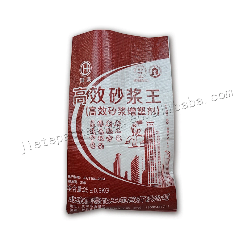 25kg plastic laminated cement bag for Mortar,plaster screed,tile adhesive,gypsum,wall putty powder