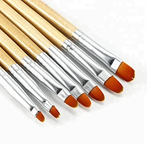 7pcs Painting Wooden Brush Nail Art Manicure Design Draw Paint Acrylic Nail Polish Brush Sets