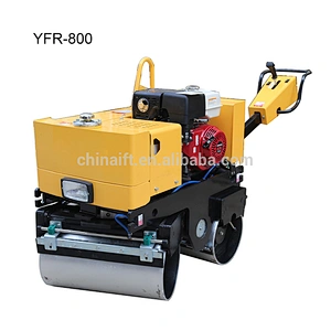 800kgs Pedestrian Hydraulic Steering Twin Drum Vibratory Rollery YFR-800CS